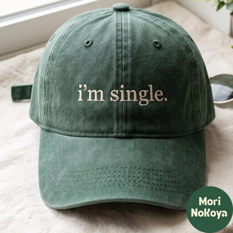 I'm Single Embroidered Hat Cotton Baseball Cap,Life Hat